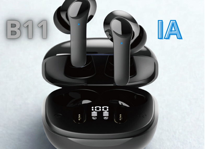 Auriculares de traducción inalámbricos Bluetooth B11, auriculares portátiles intraaurales táctiles, auriculares de traducción multilingües