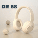 Auriculares inalámbricos DR58 montados en la cabeza con conexión Bluetooth y batería de larga duración
