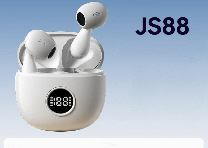 Auriculares Inalámbricos JS88 Semi-Intraaurales, Pantalla Digital