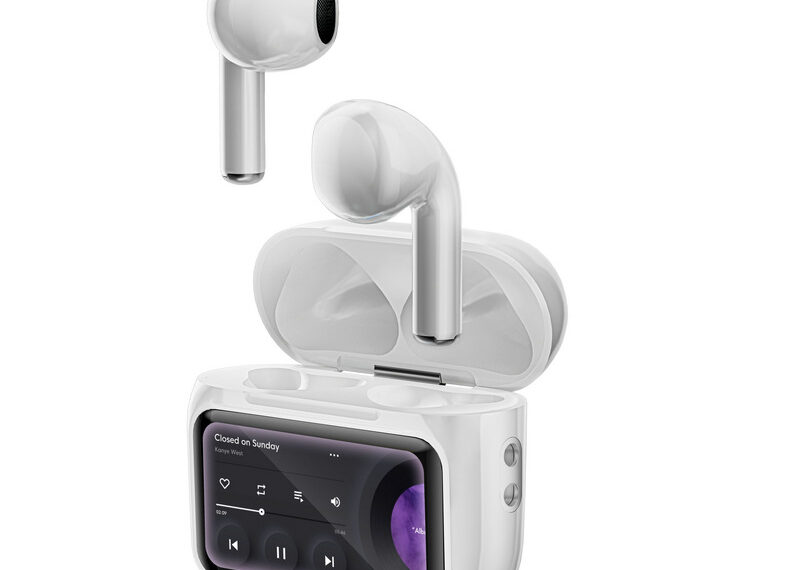 QSS-A6: El nuevo producto superventas con aplicación de pantalla táctil a color, pantalla de visualización de letras y auriculares Bluetooth TWS