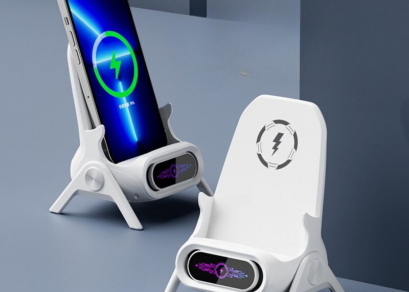 El Futuro del Soporte Creativo para Móviles: 2025, Silla Pequeña Vertical para Móviles, Cargador Inalámbrico 2025, Soporte para Móvil