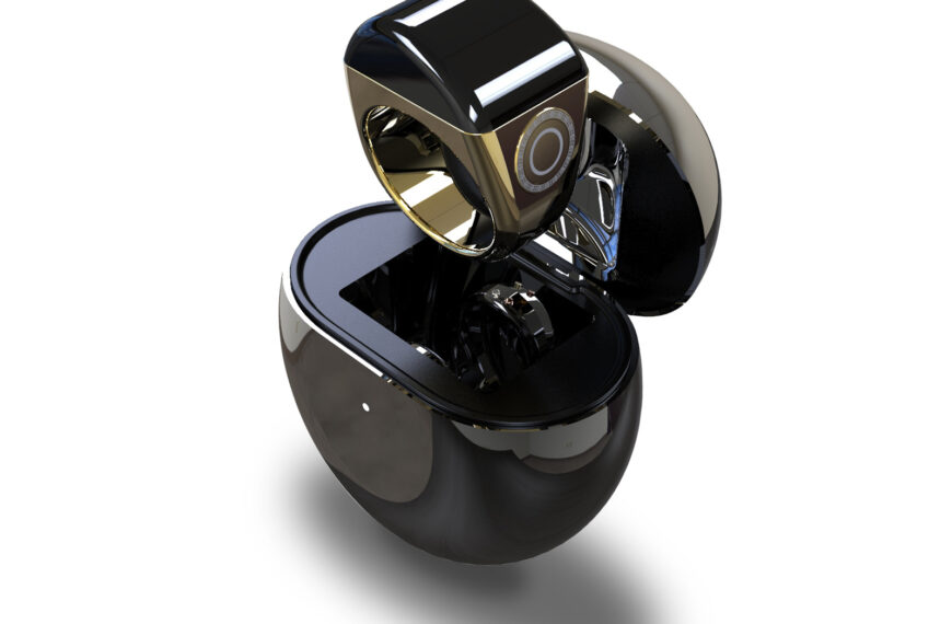 Anillo inteligente QB702 de aleación de zinc con Bluetooth y tecnología de vanguardia