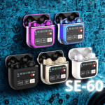 Auriculares inalámbricos Bluetooth SE60 Dual Ear con potentes graves, reducción de ruido in ear y modo de espera ampliado